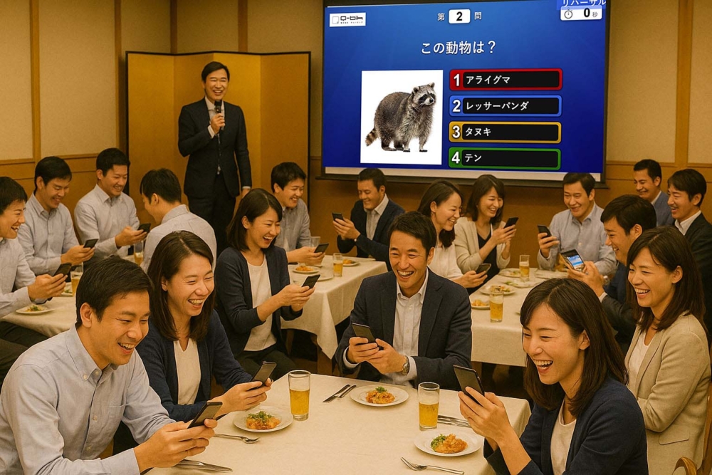 旅行企画　旅館、ホテルでもアンサータッチでクイズ大会